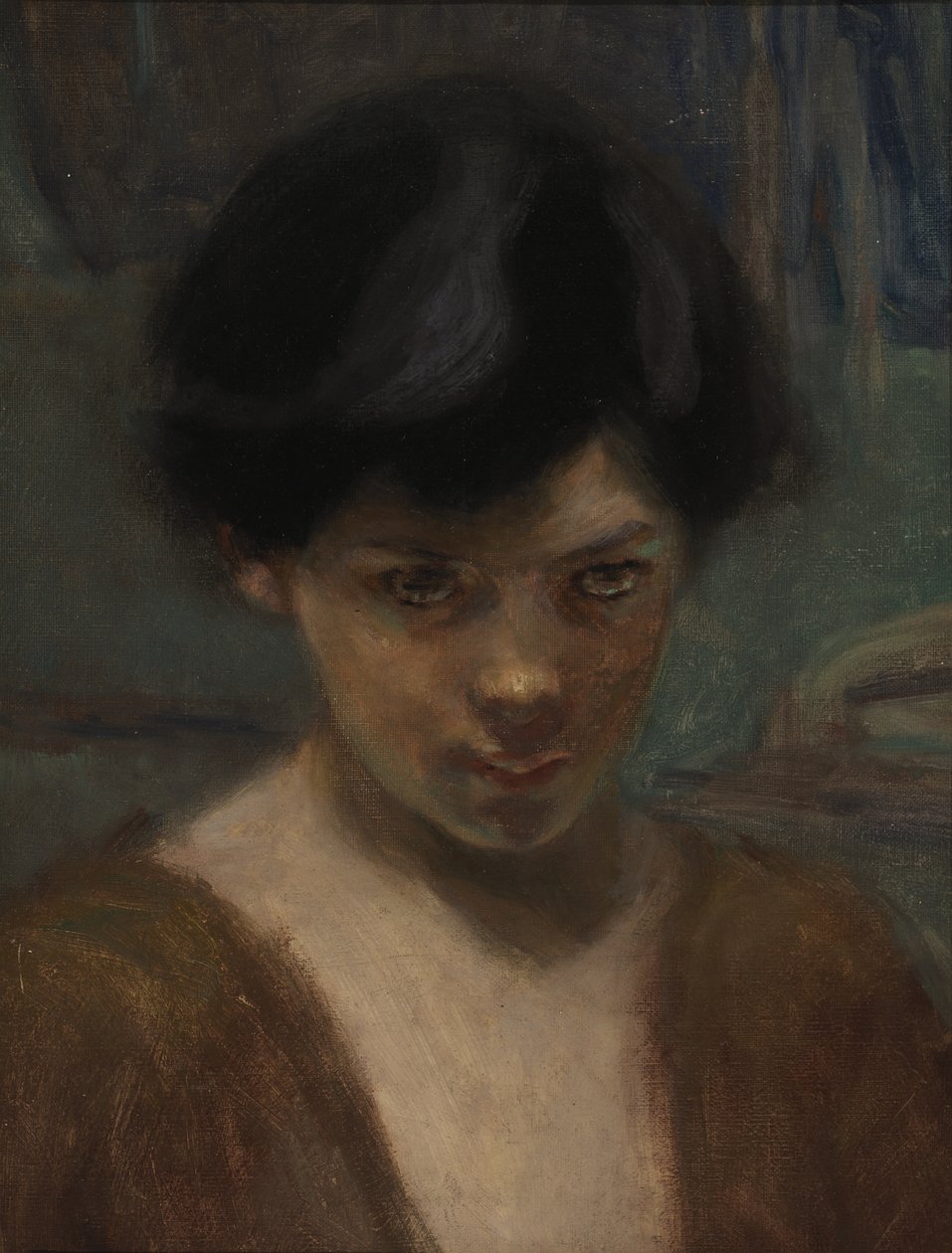 Głowa badania chłopca. autorstwa Alice Pike Barney