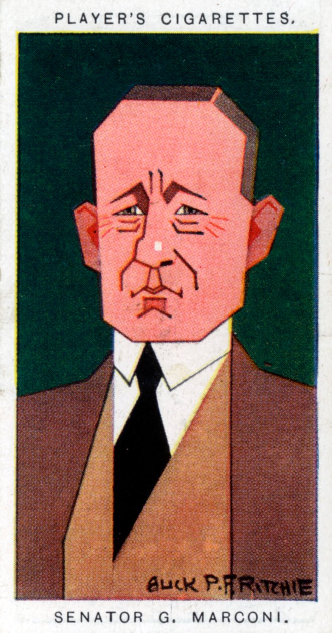 Guglielmo Marconi, włoski wynalazca, 1926. autorstwa Alick P. F. Ritchie