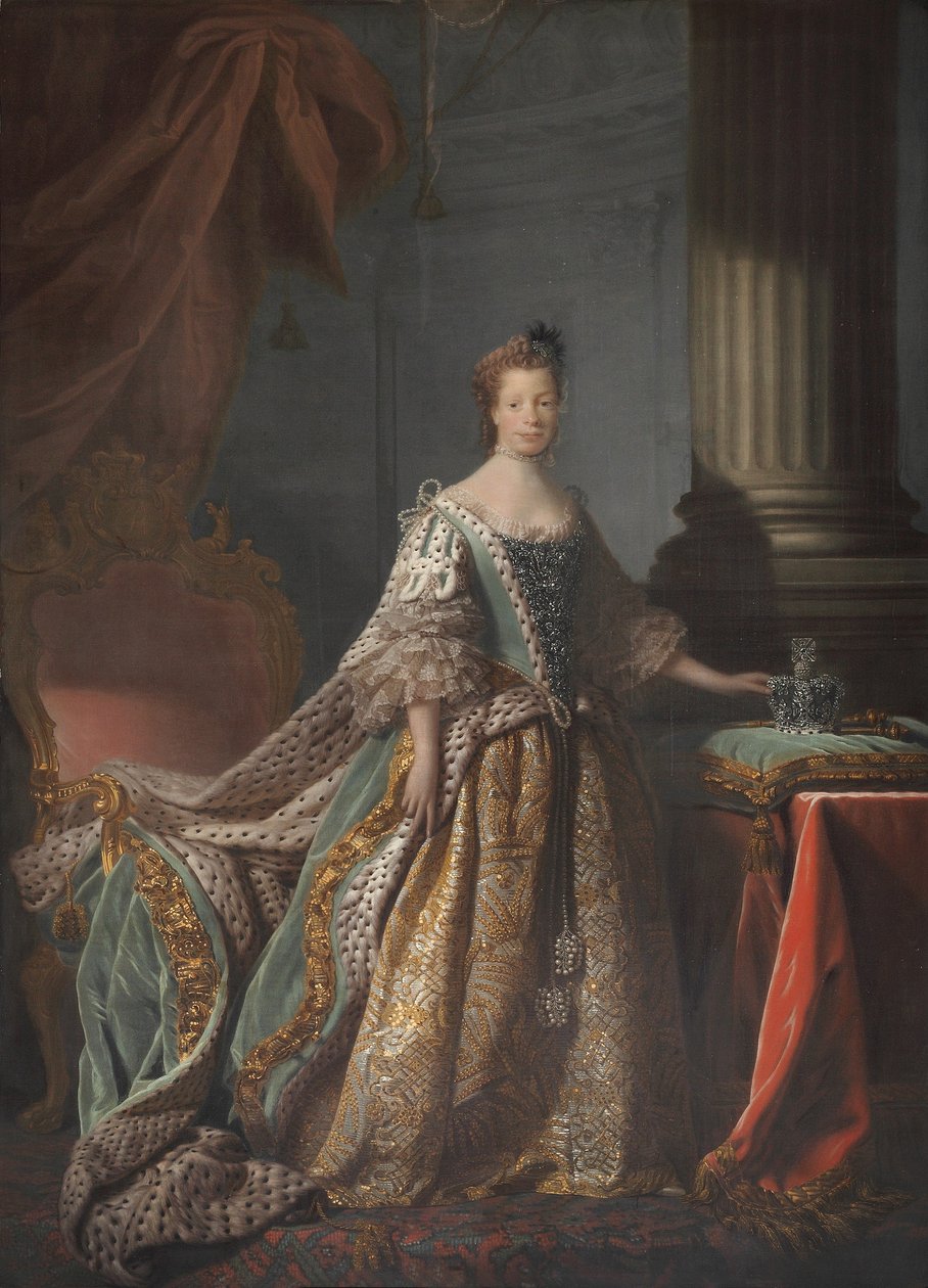 Charlotta, konsort Jerzego III autorstwa Allan Ramsay