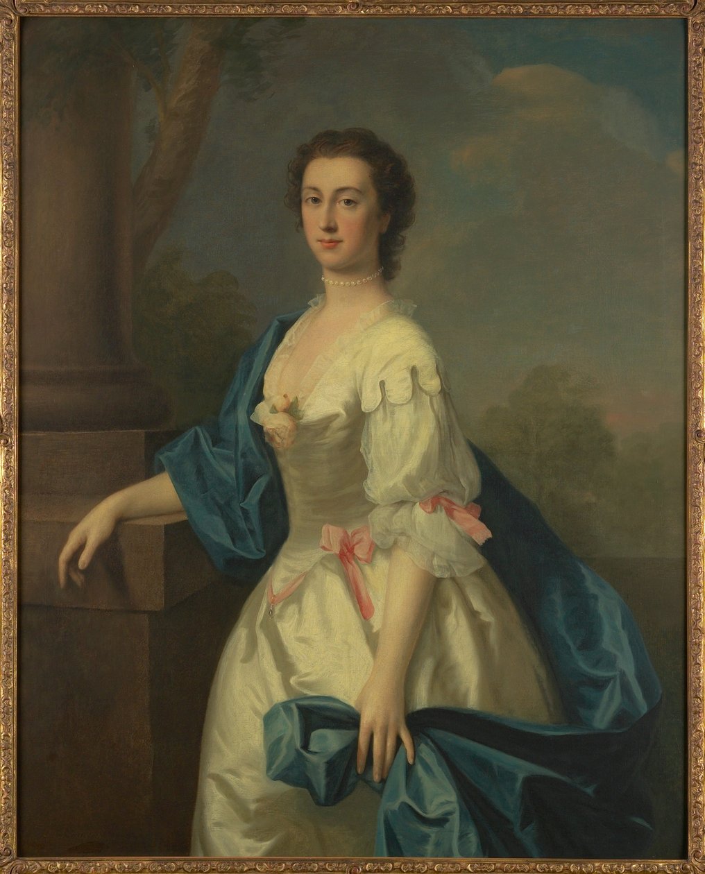 Portret damy, ok.1744 autorstwa Allan Ramsay