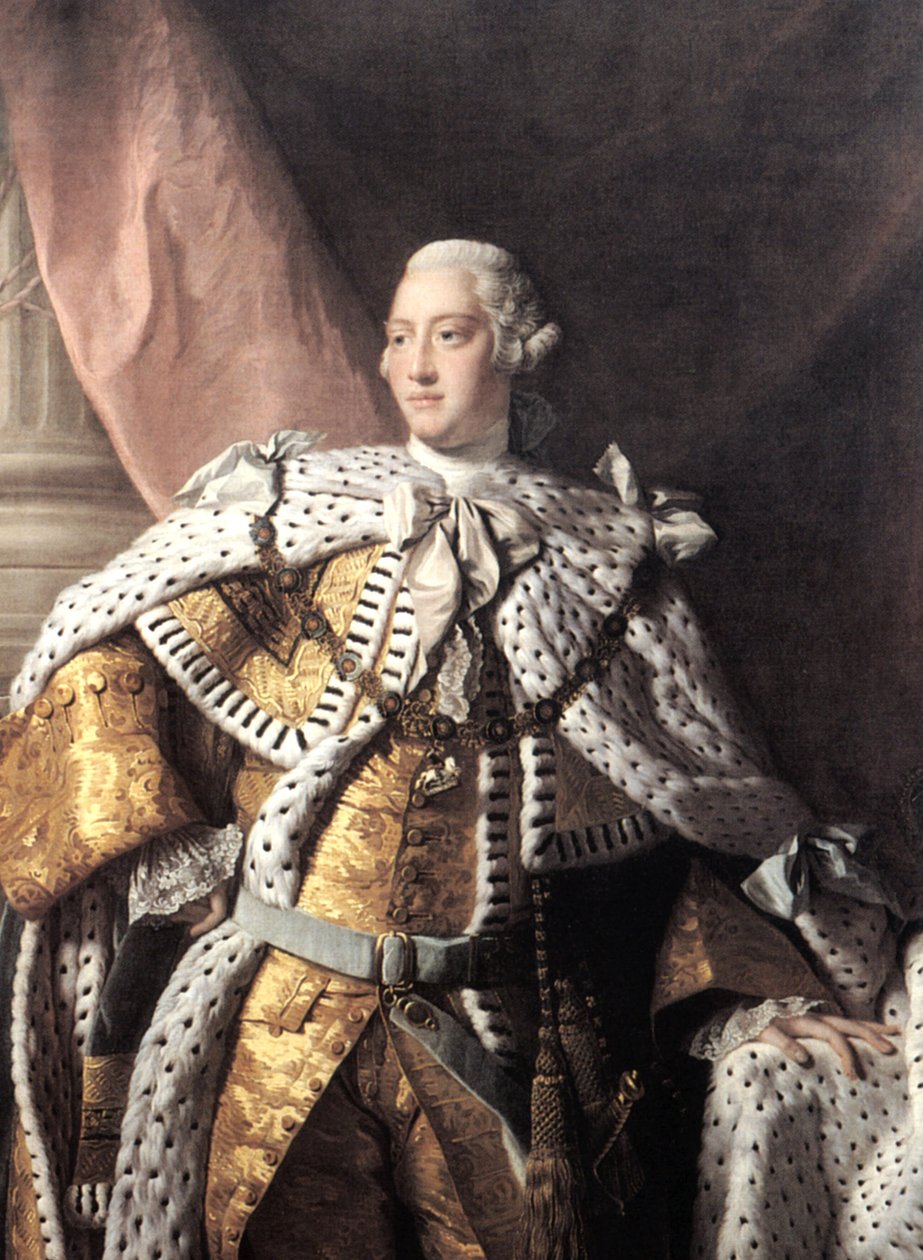 Król Jerzy III, c.1767 autorstwa Allan Ramsay