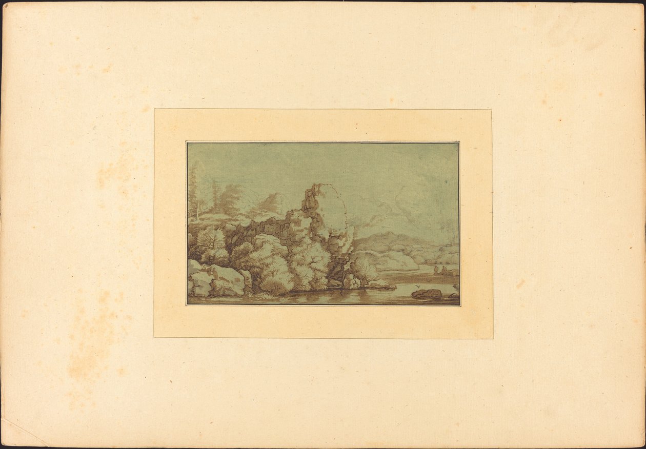 Krajobraz, wydana w 1780 r. autorstwa Allart van Everdingen
