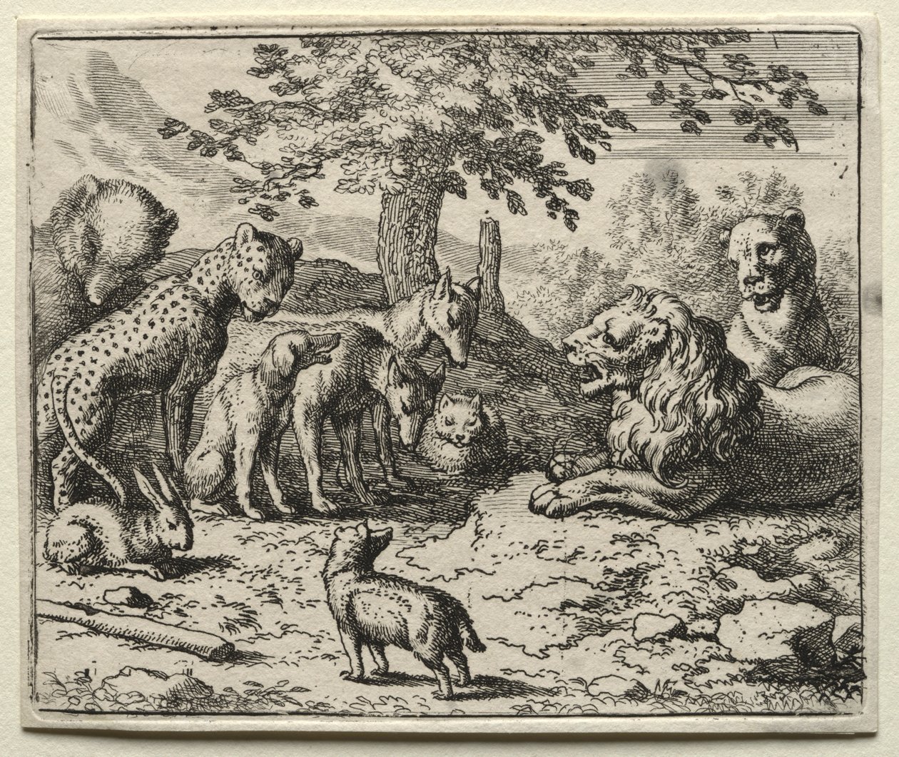 Reynard the Fox: The Lions Council. autorstwa Allart van Everdingen