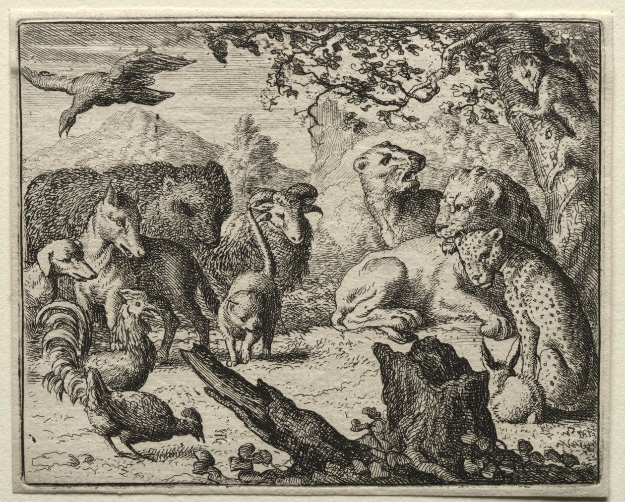 Reynard the Fox: The Lions Court. autorstwa Allart van Everdingen