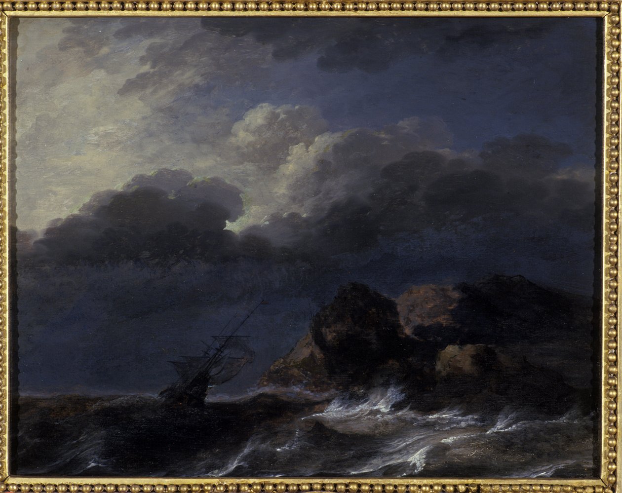 Seascape (olej na dębie) autorstwa Allart van Everdingen