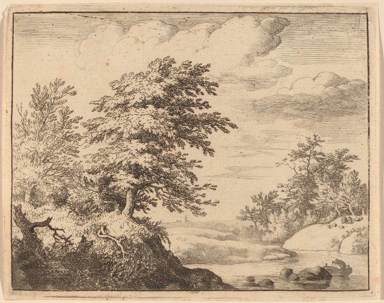 Kręta Rzeka, prawdopodobnie ok. 16451656. autorstwa Allart van Everdingen
