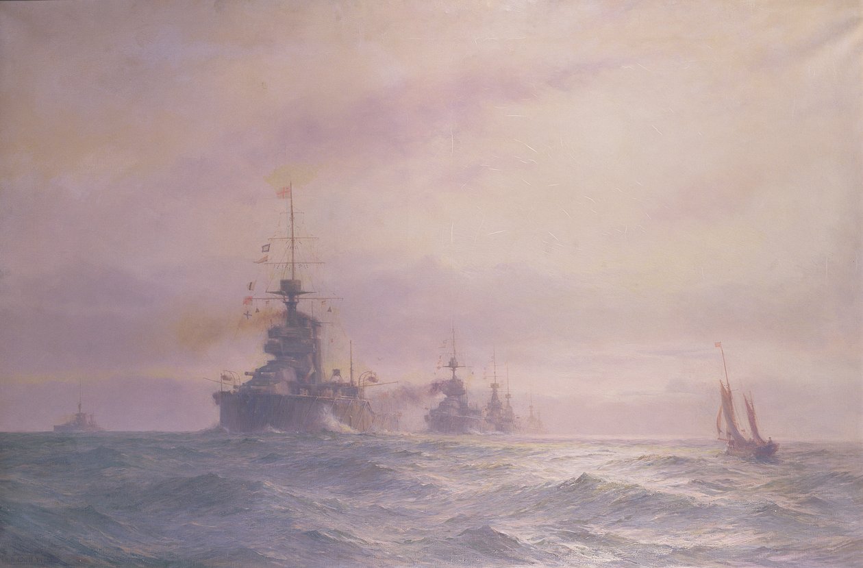 „Druga eskadra bojowa”, 1914 autorstwa Alma Claude Burlton Cull