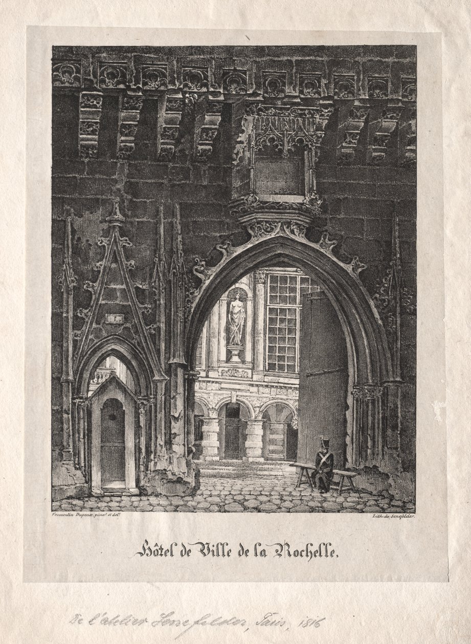 Ratusz w La Rochelle, Francja autorstwa Alois Senefelder