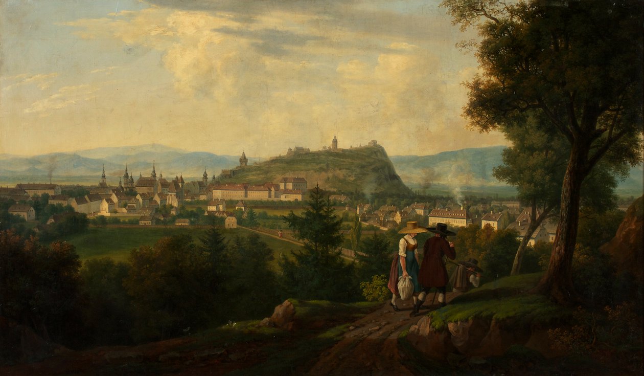 Graz z Schlossberg autorstwa Alois von Saar