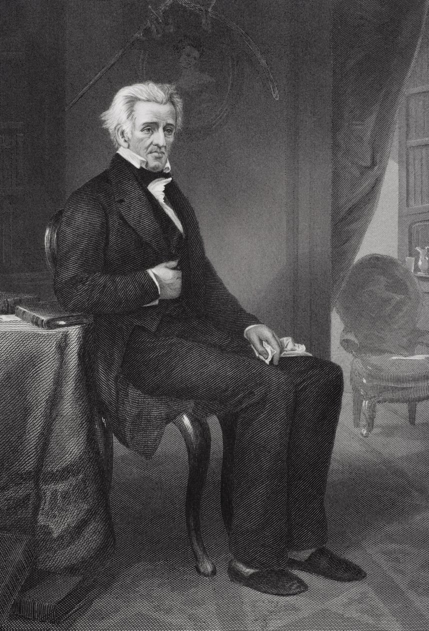 Andrew Jackson (1767-1845) 7. prezydent Stanów Zjednoczonych autorstwa Alonzo Chappel