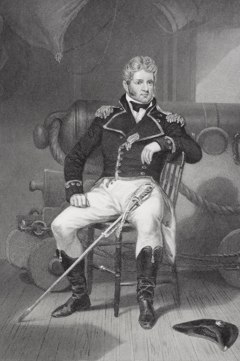 Portret Thomasa Macdonougha (1783-1825) autorstwa Alonzo Chappel