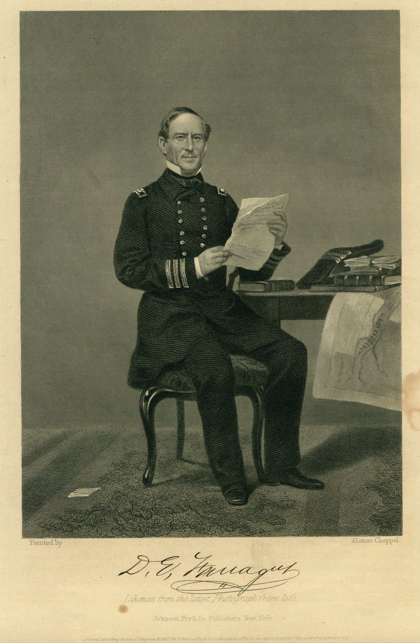 "Adm. David Farragut" (Unia) autorstwa Alonzo Chappel