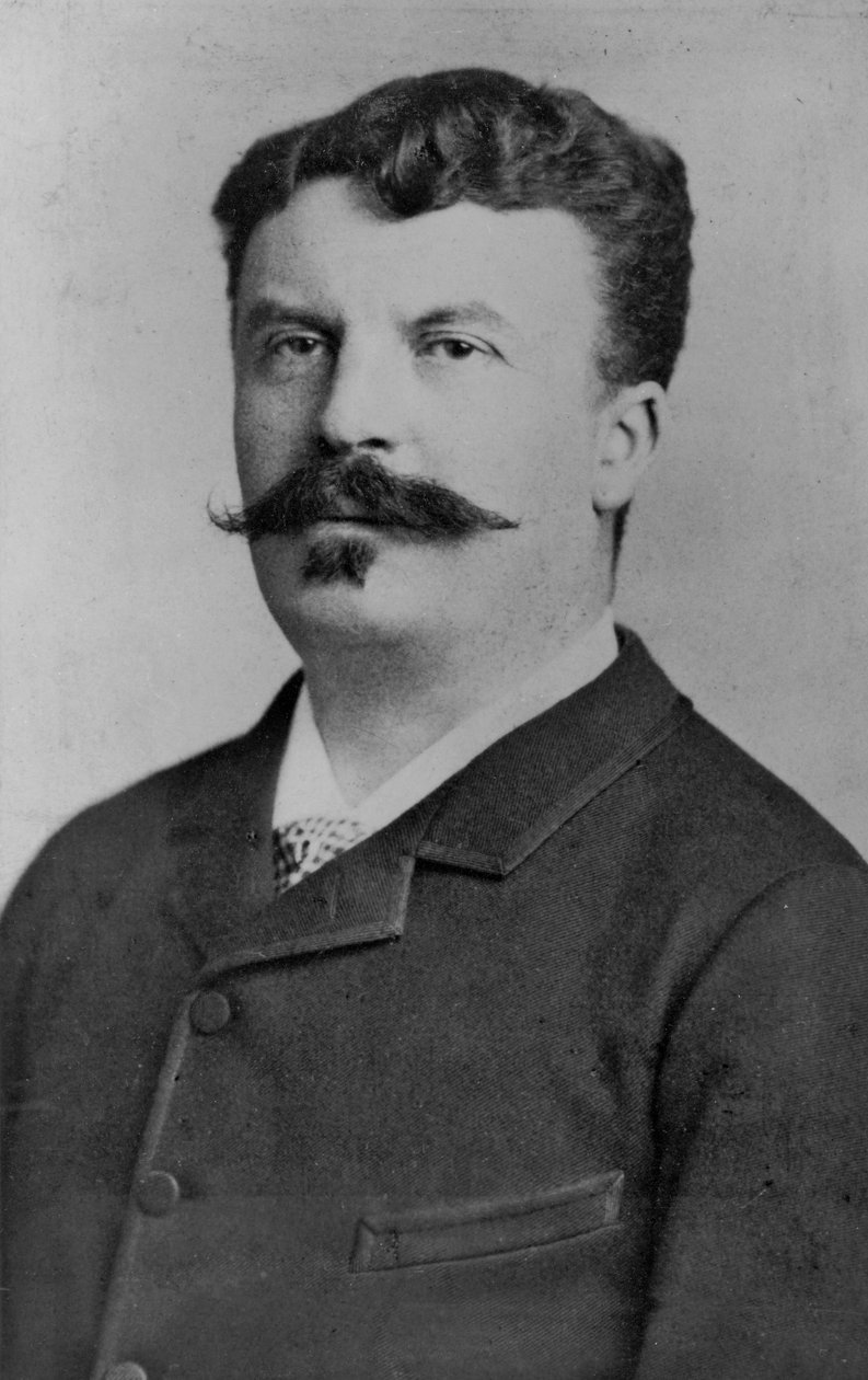 Portret Guy de Maupassanta autorstwa Alphonse Liebert