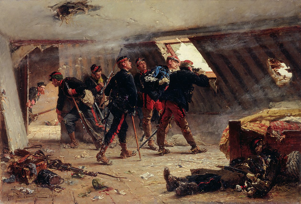 Odcinek z wojny francusko-pruskiej, 1875 autorstwa Alphonse Marie de Neuville
