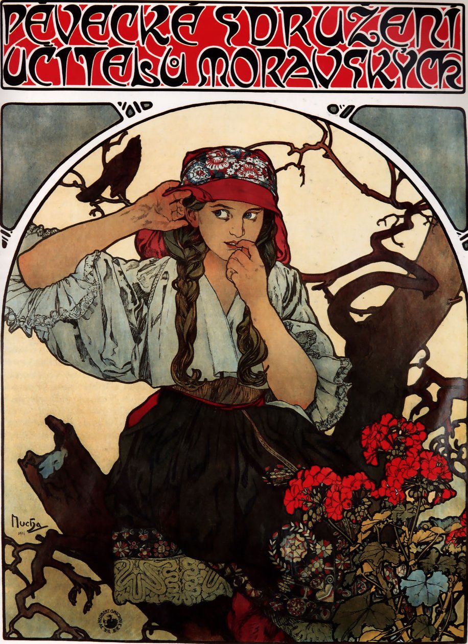 Morawski Chór Nauczycielski autorstwa Alphonse Mucha