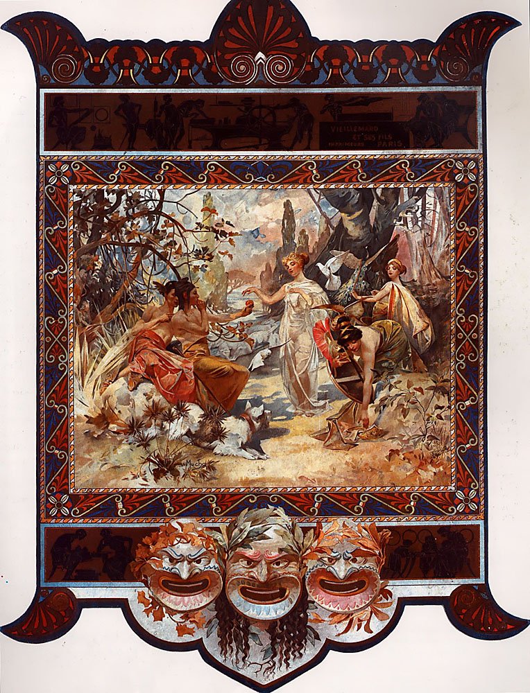 Wyrok Paryża autorstwa Alphonse Mucha
