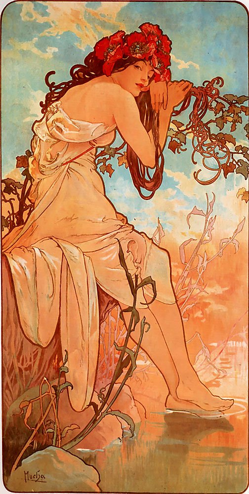 Lato autorstwa Alphonse Mucha