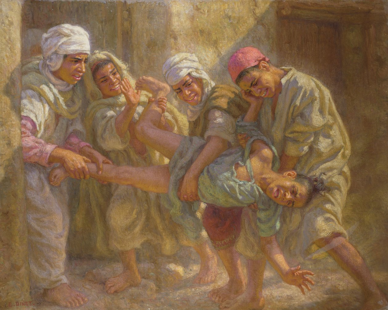 Opuszczenie szkoły koranicznej autorstwa Alphonse Etienne Dinet