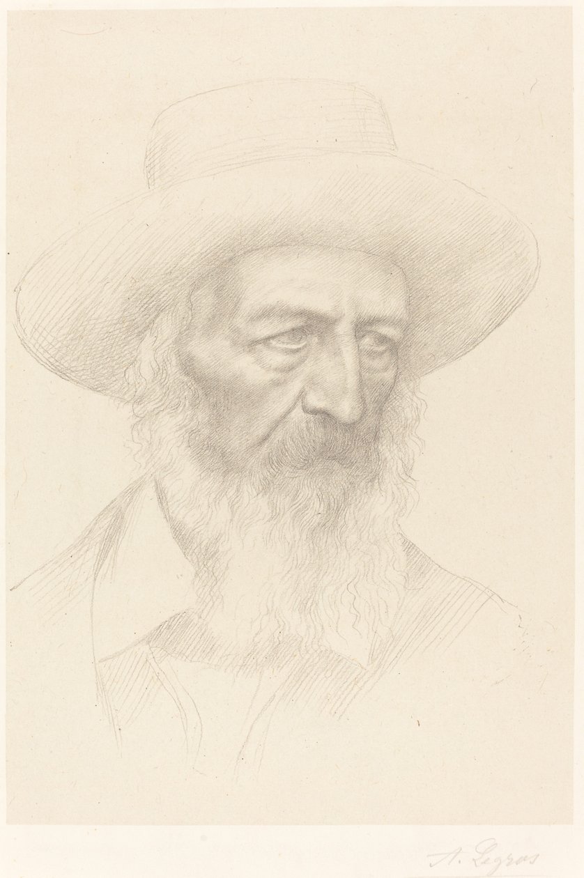Alfredzie, Lordzie Tennysonie. autorstwa Alphonse Legros