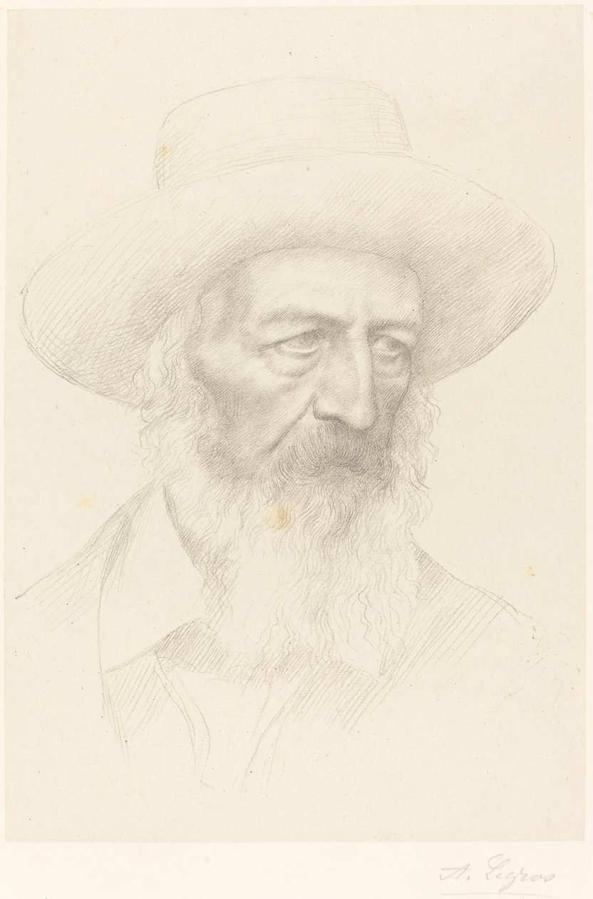 Alfredzie, Lordzie Tennysonie. autorstwa Alphonse Legros