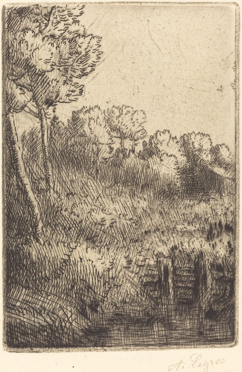Wzdłuż Marny autorstwa Alphonse Legros