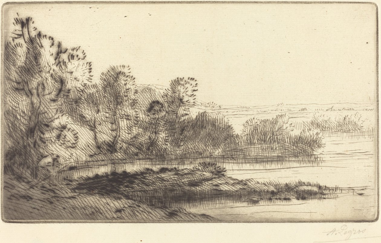 Wzdłuż Terne autorstwa Alphonse Legros