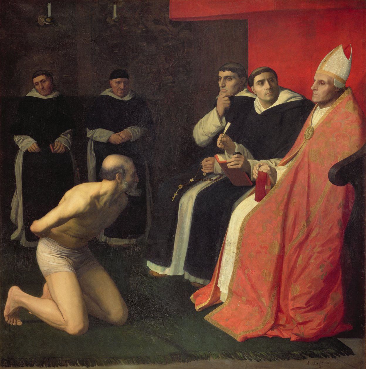 Pokutnik honorowy, ok. 1868 r. autorstwa Alphonse Legros