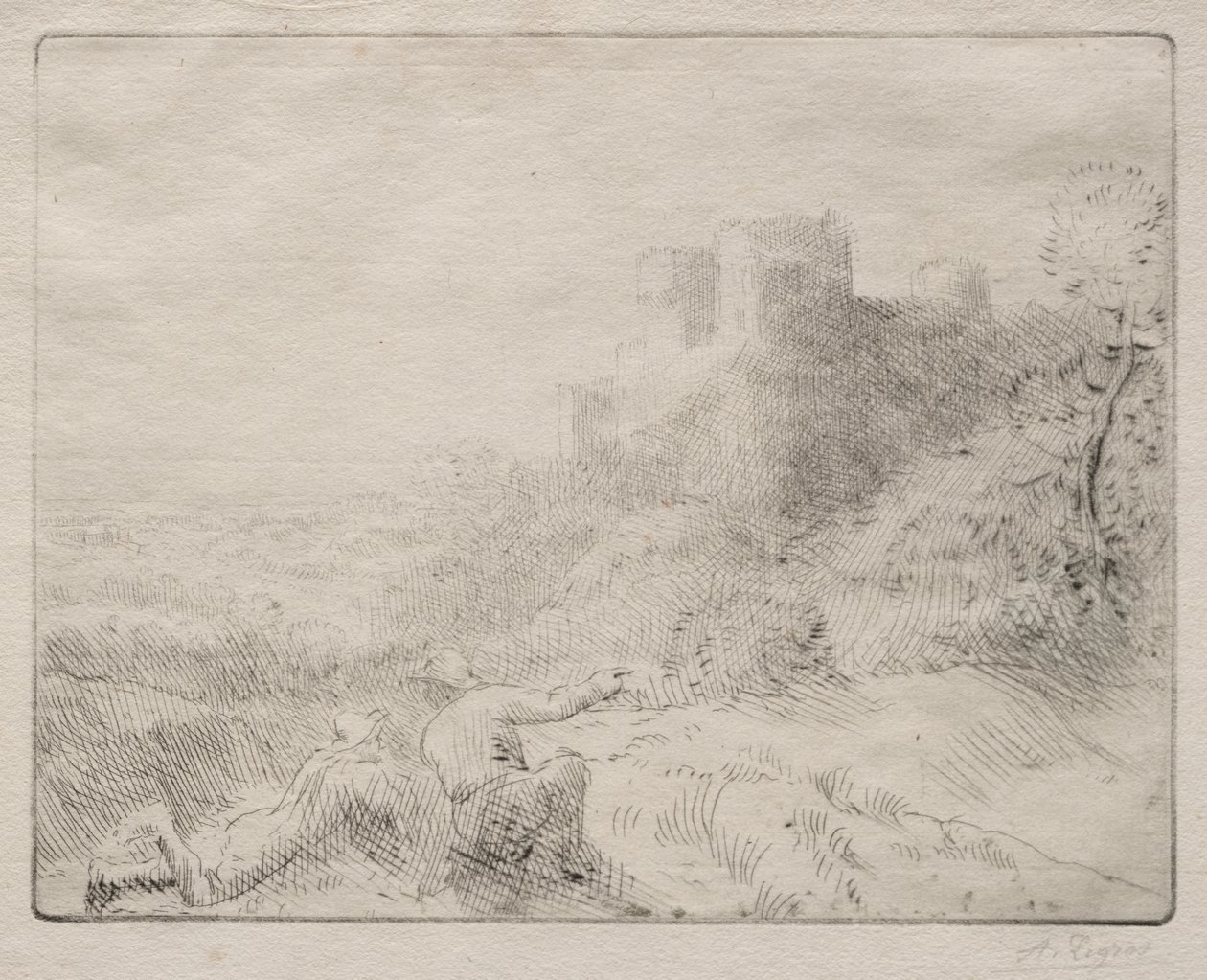 Stary zamek autorstwa Alphonse Legros
