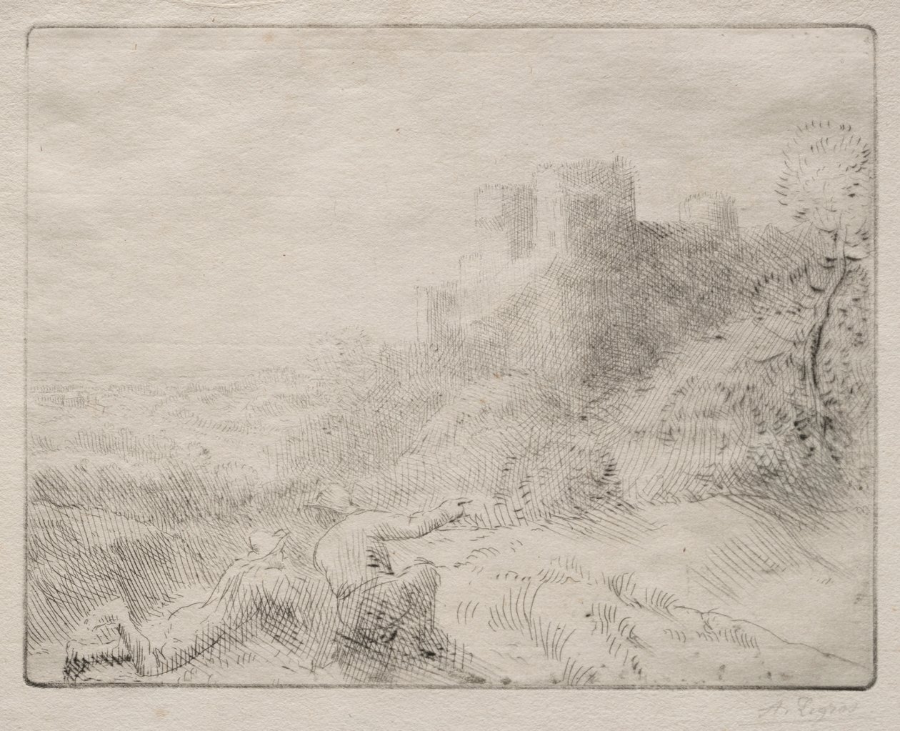 Stary zamek. autorstwa Alphonse Legros