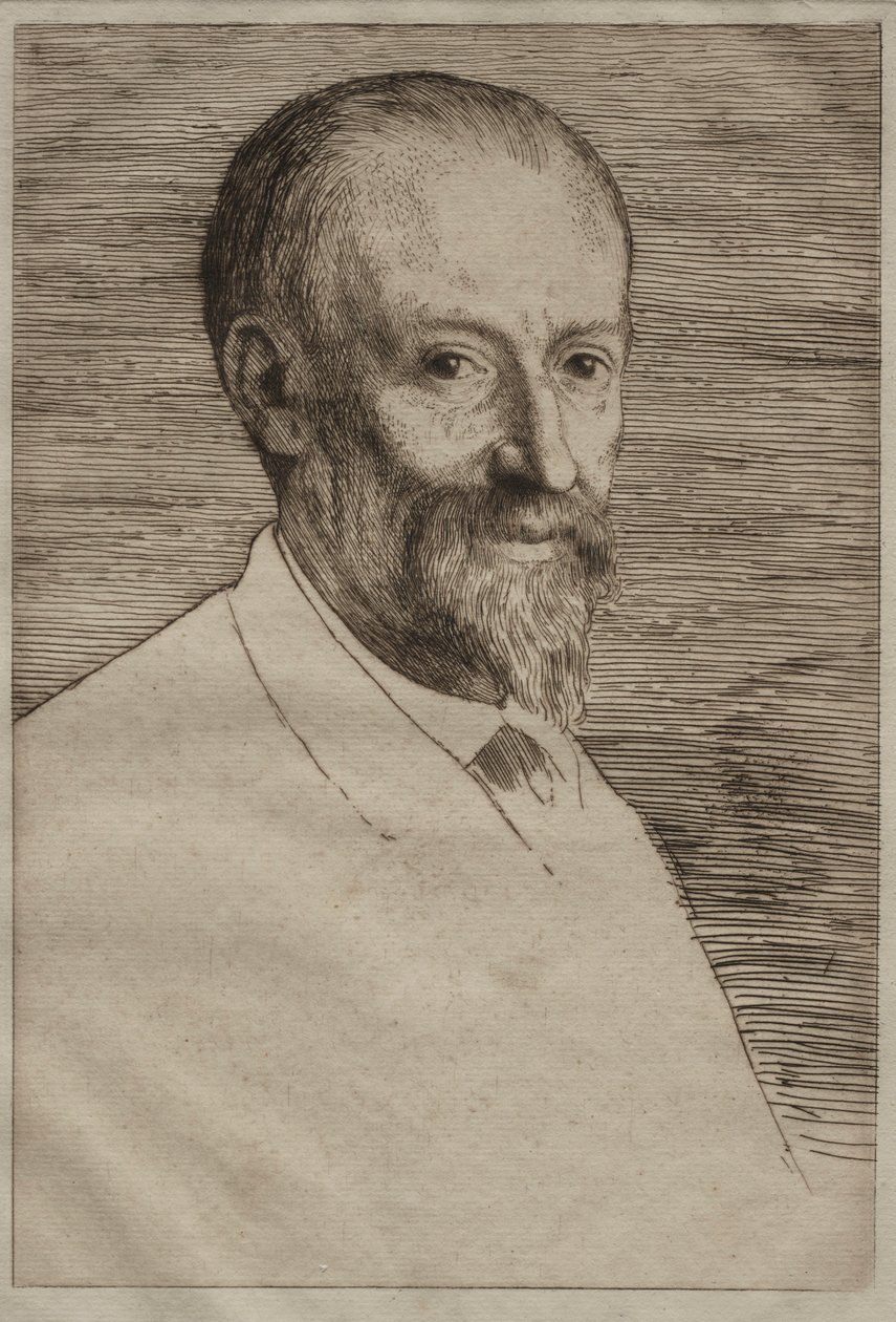 Auguste Poulet-Malassis. autorstwa Alphonse Legros