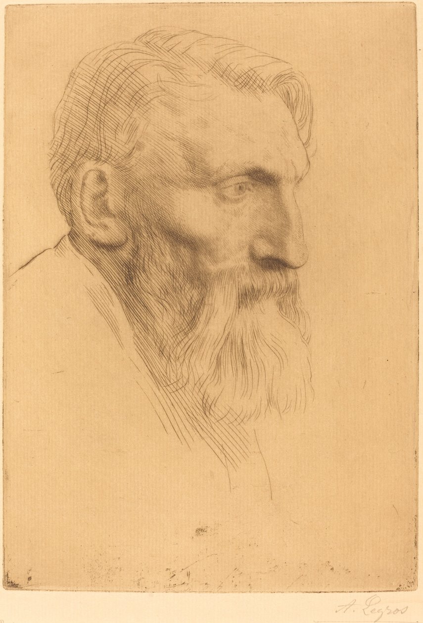 Auguste Rodin autorstwa Alphonse Legros