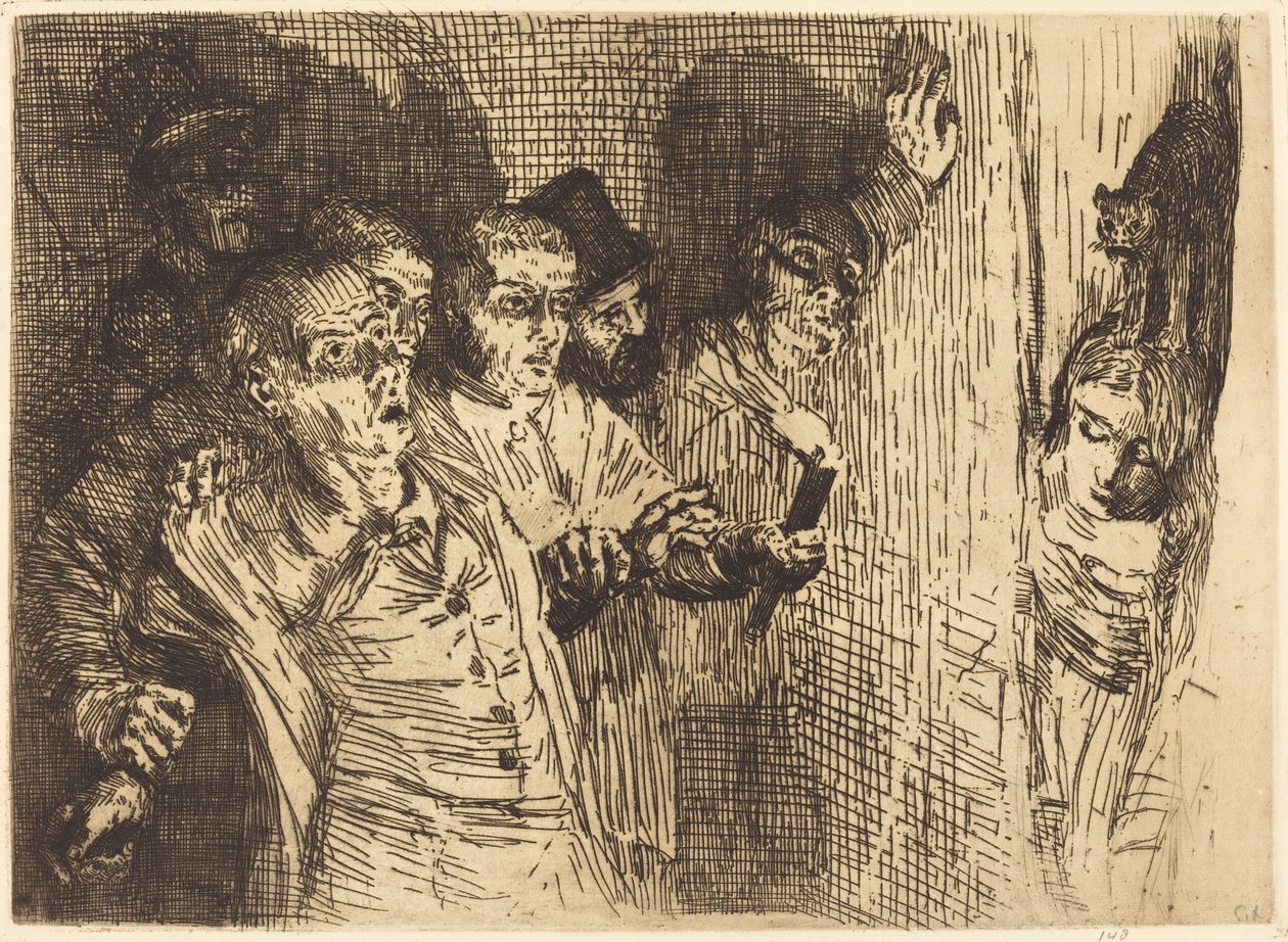 Czarny kot Czarny kot. autorstwa Alphonse Legros