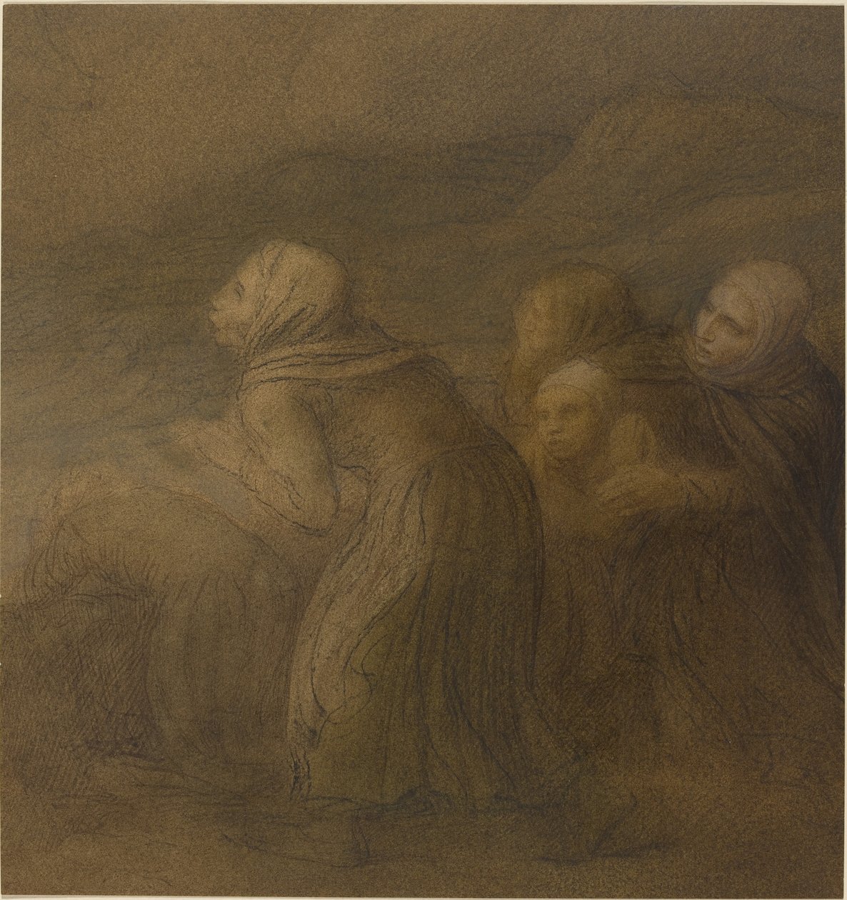 Łódź w tarapatach. autorstwa Alphonse Legros