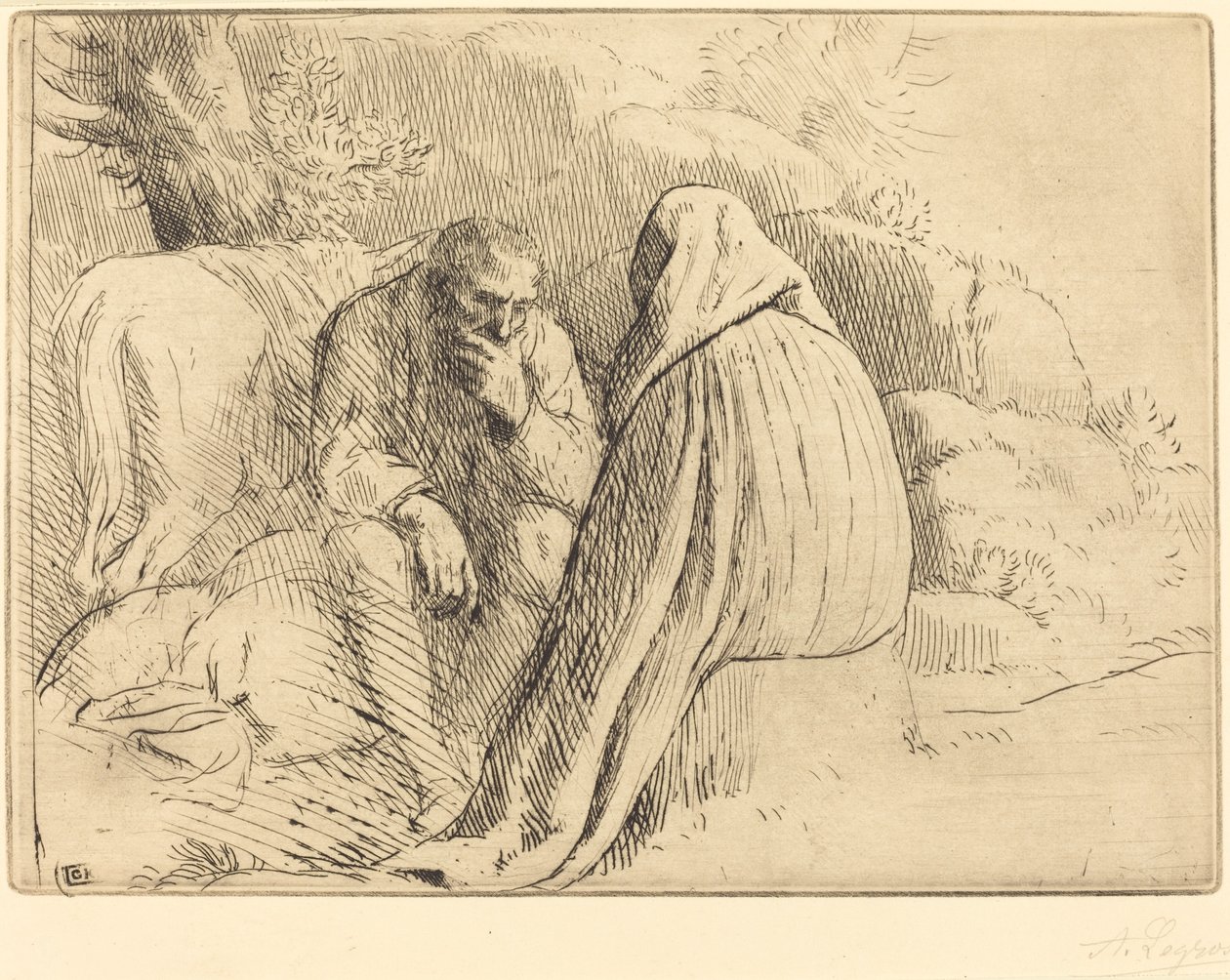 Obóz Czeski Obóz Czeski. autorstwa Alphonse Legros