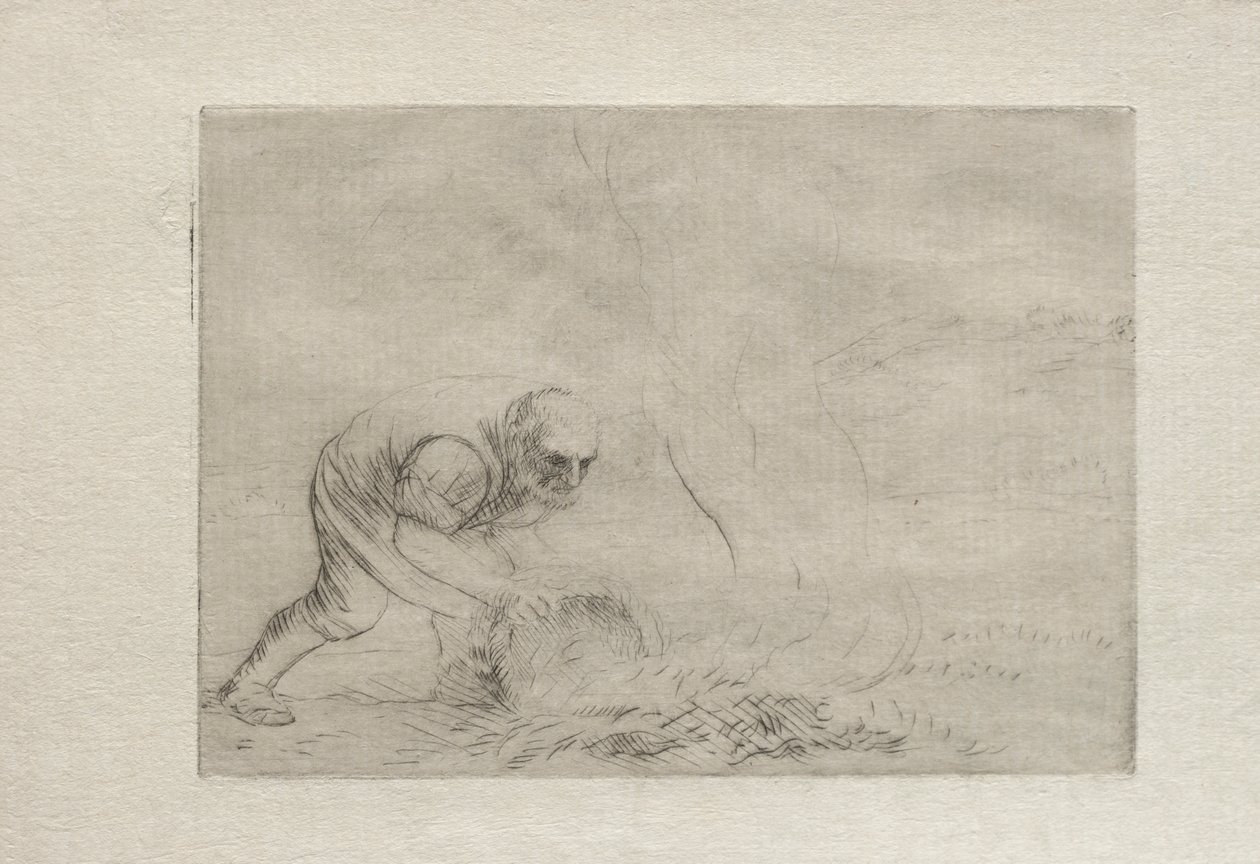 Spalanie trawy autorstwa Alphonse Legros