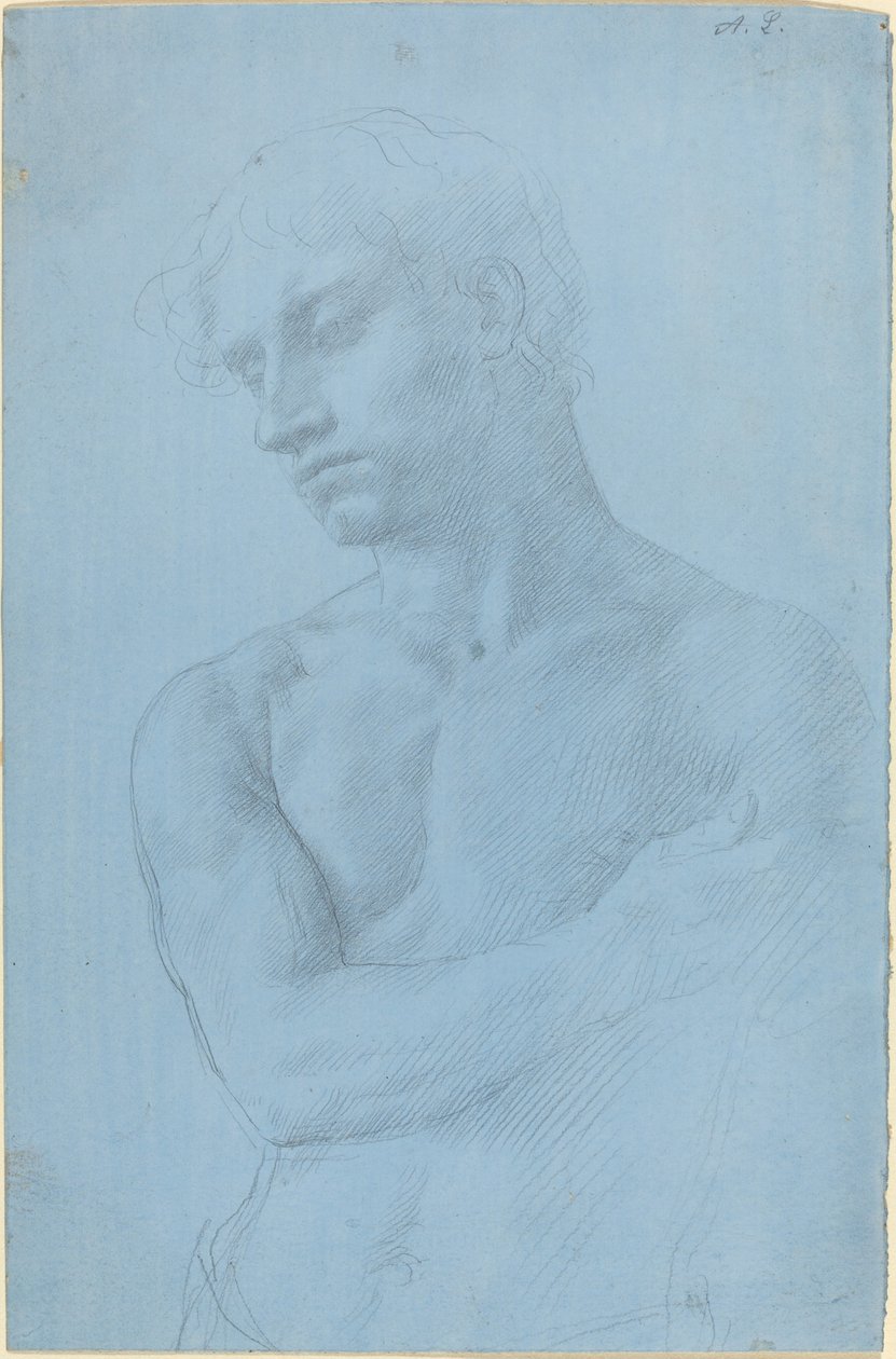 Popiersie nagiego mężczyzny autorstwa Alphonse Legros