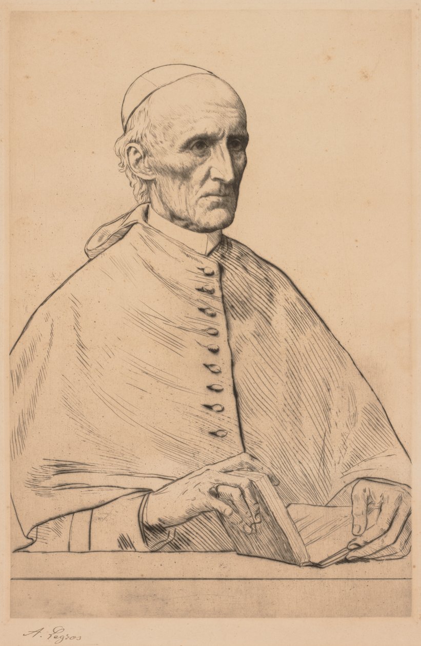 Kardynał Manning. autorstwa Alphonse Legros