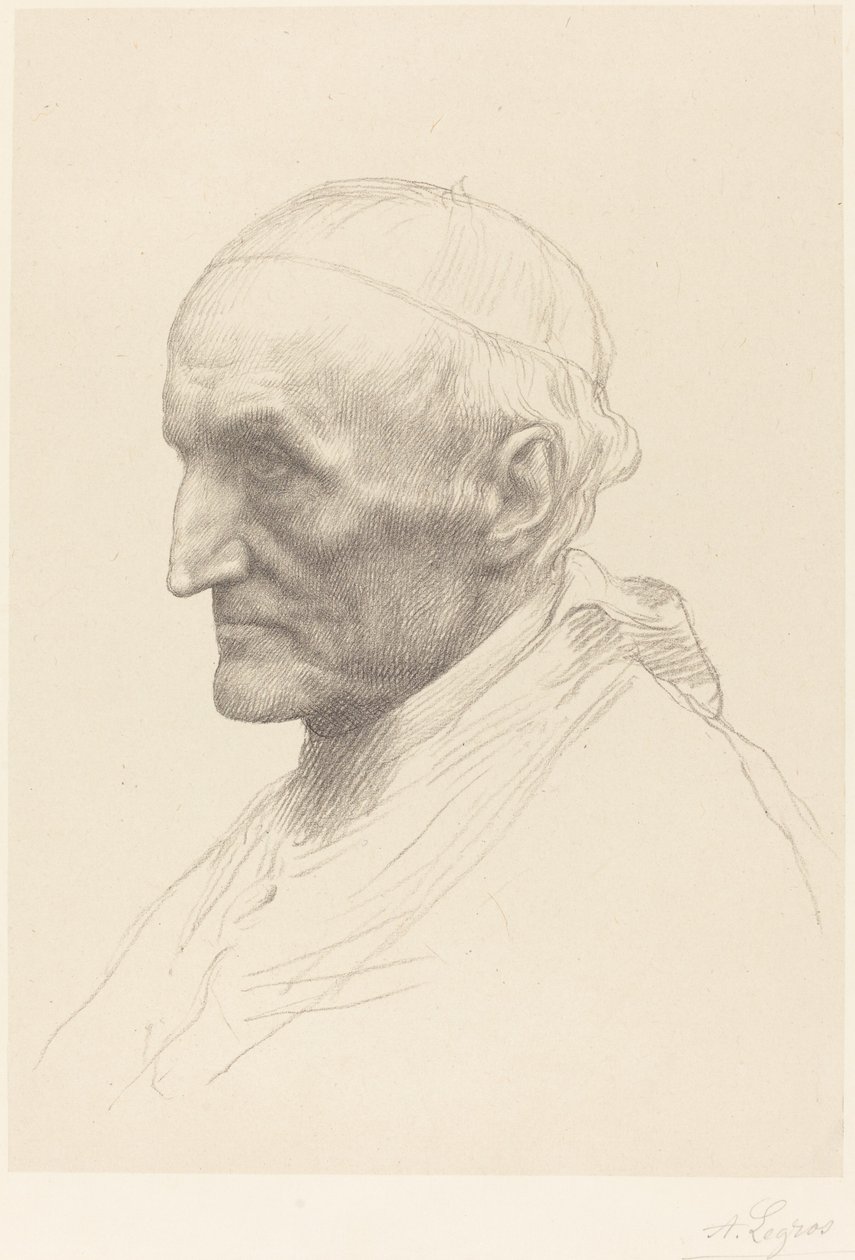 Kardynał Manning, 2. płyta. autorstwa Alphonse Legros