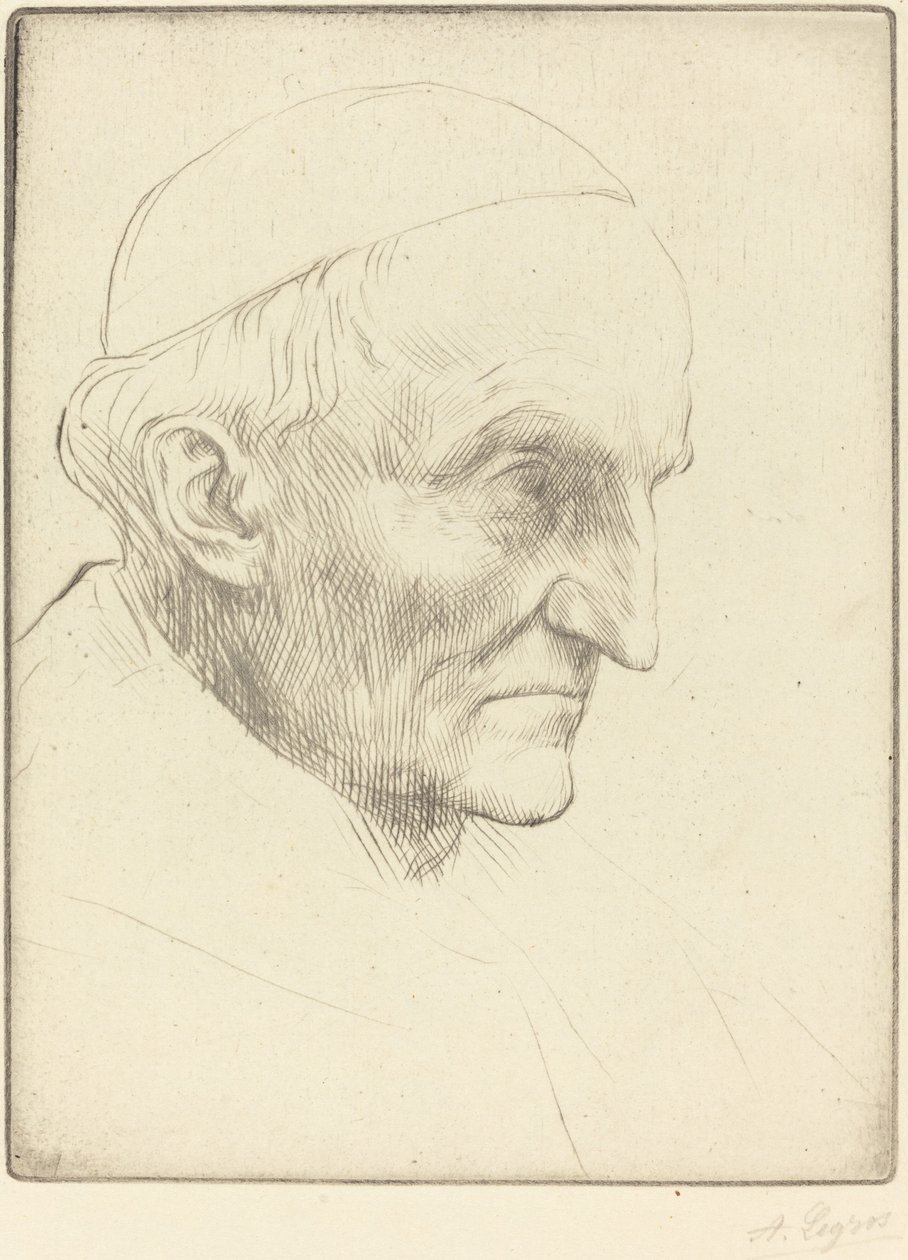 Kardynał Manning, trzecia płyta. autorstwa Alphonse Legros