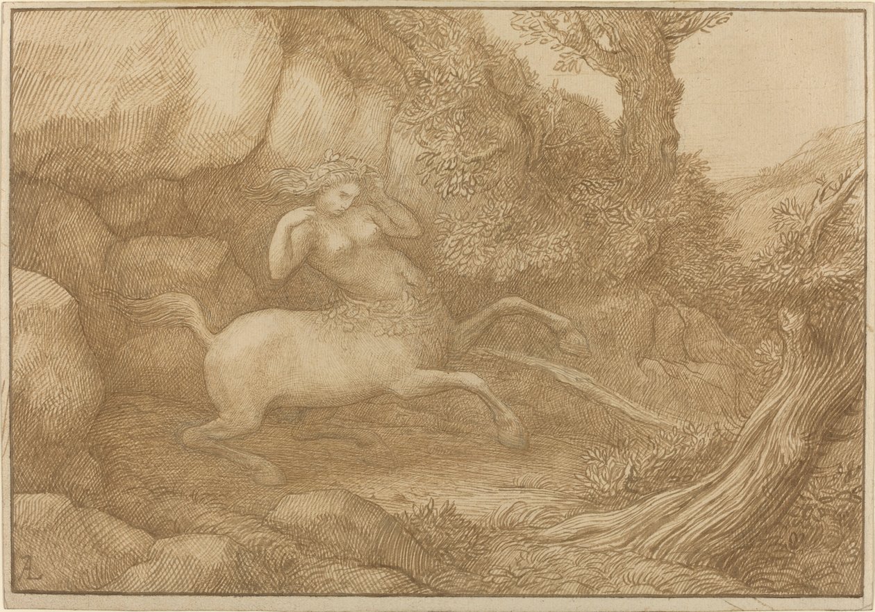 Kobieta centaur. autorstwa Alphonse Legros