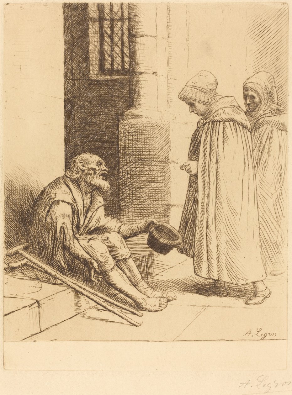 Dobroczynność (La charite) autorstwa Alphonse Legros