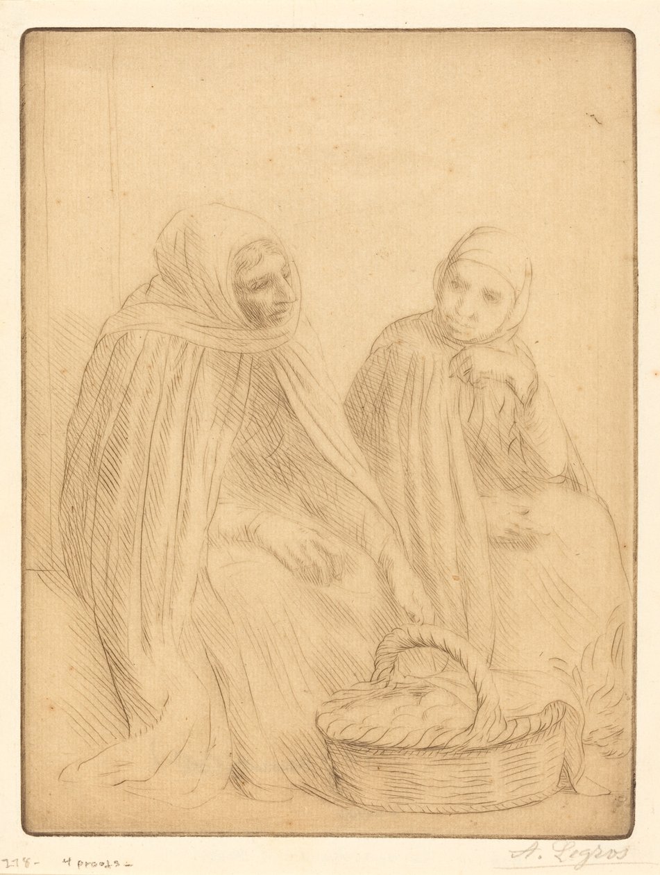 Sprzedawcy jaj, pierwszy talerz Sprzedawcy jaj. autorstwa Alphonse Legros