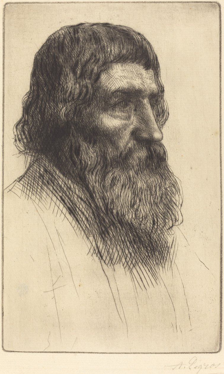 Chłop angielski Chłop angielski. autorstwa Alphonse Legros