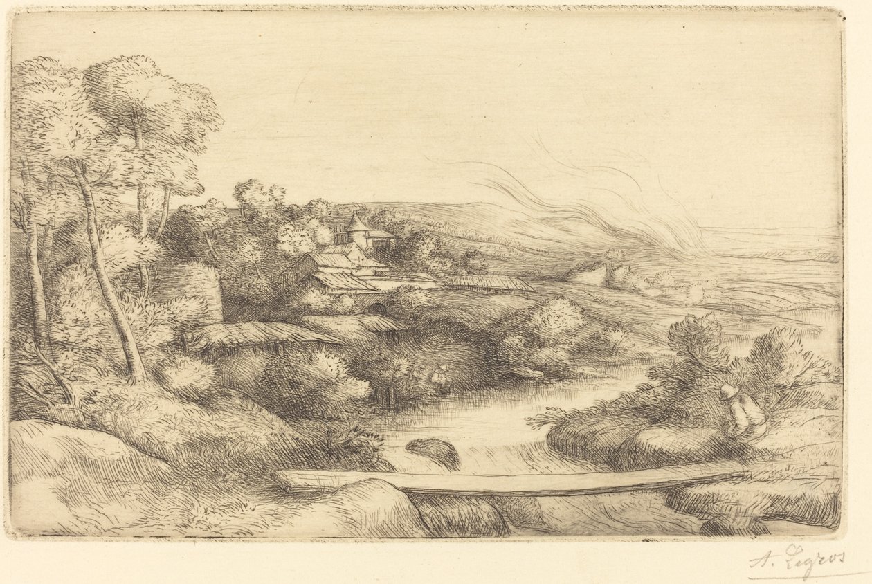 Kładka autorstwa Alphonse Legros