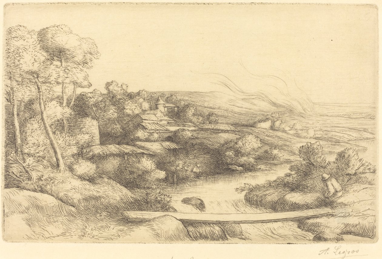 Kładka Kładka. autorstwa Alphonse Legros