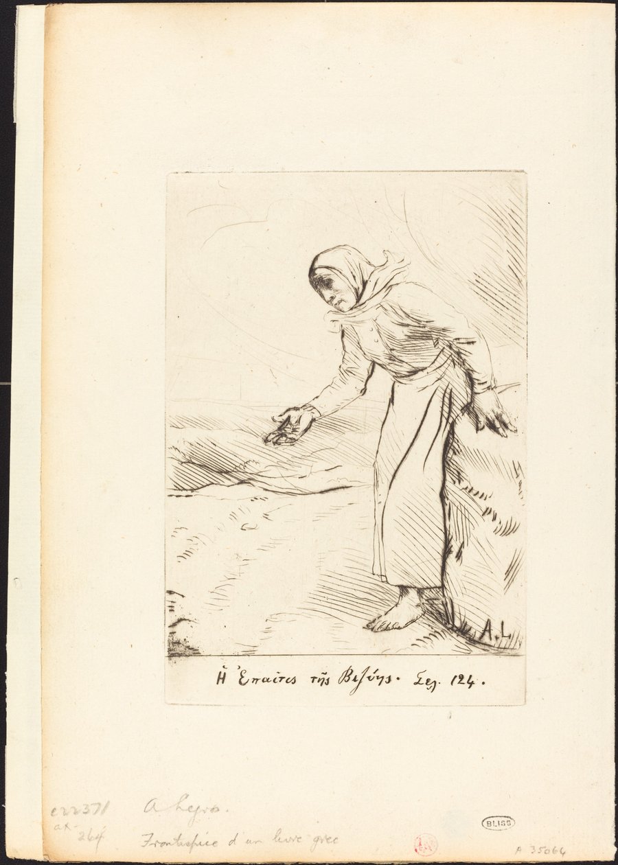 Frontyspis (Żebraczka z Veze) autorstwa Alphonse Legros