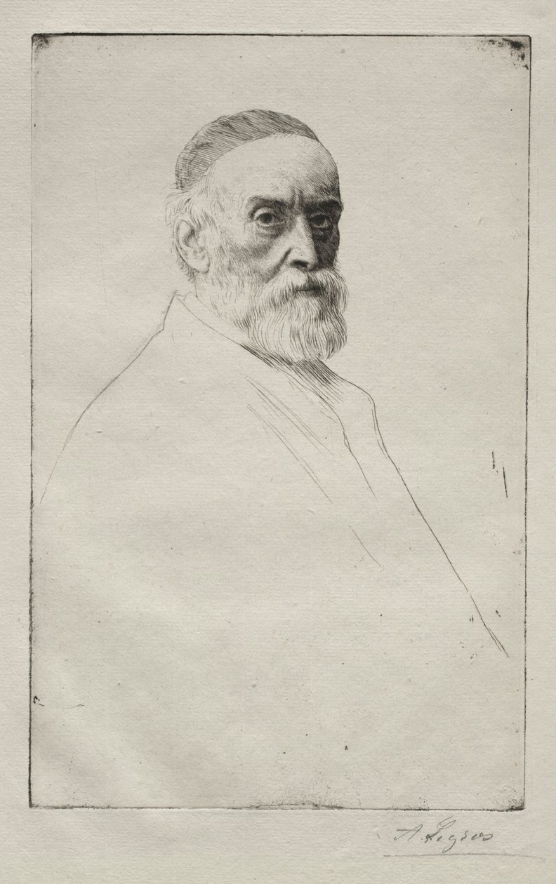 GF Watts. autorstwa Alphonse Legros
