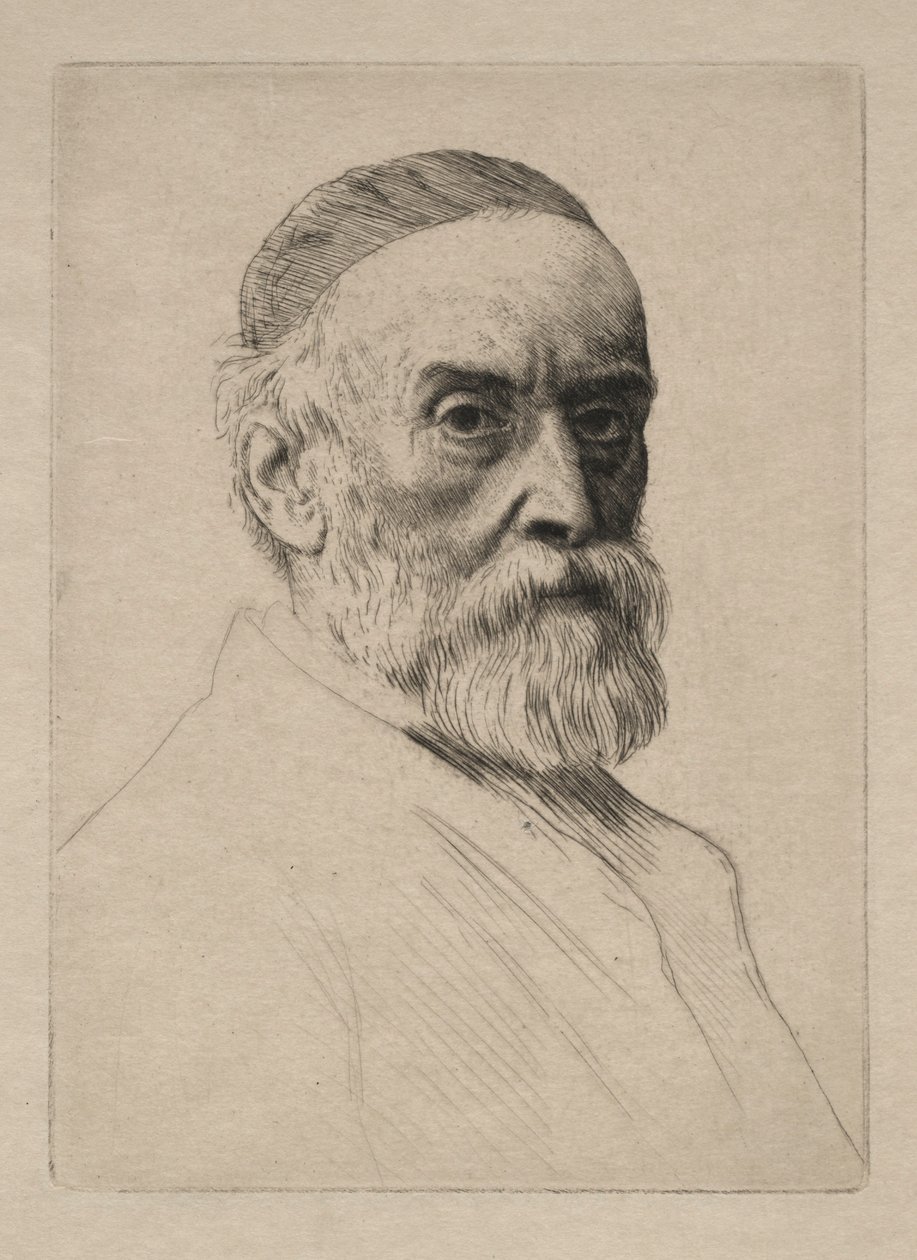 George Frederick Watts. autorstwa Alphonse Legros