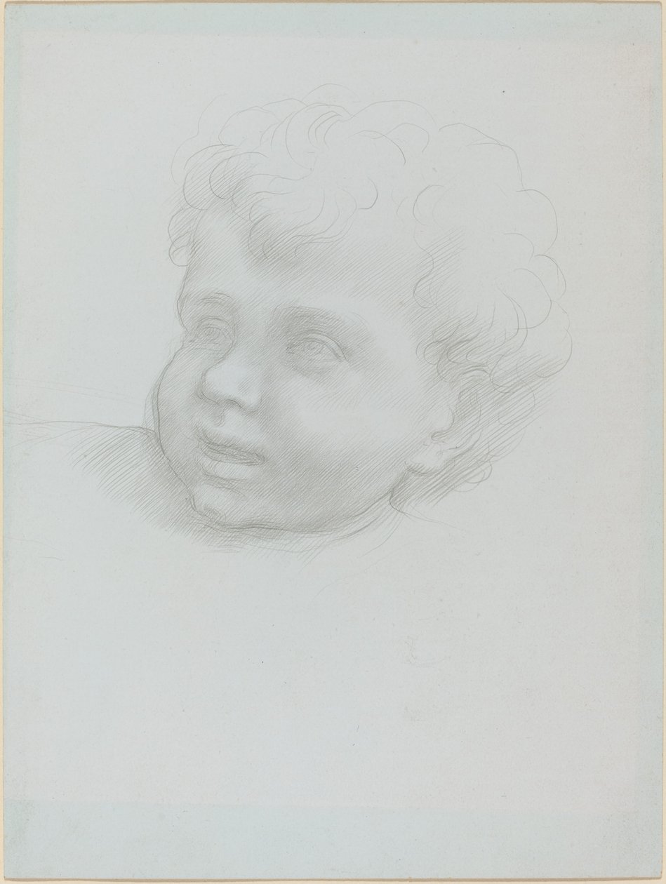 Głowa dziecka. autorstwa Alphonse Legros