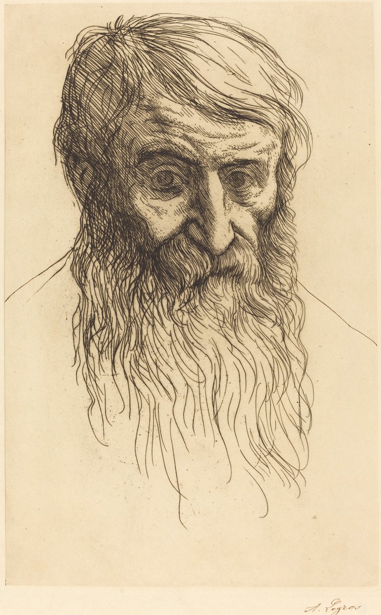 Głowa filozofa autorstwa Alphonse Legros